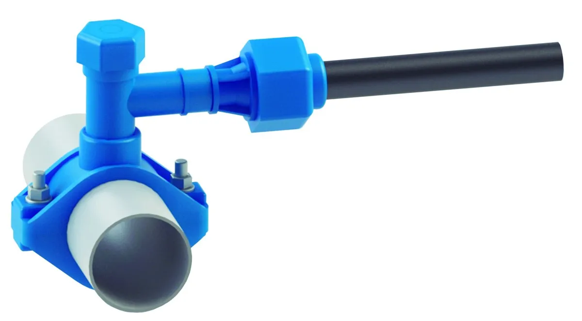 Toma de agua autoperforante, salida Racor